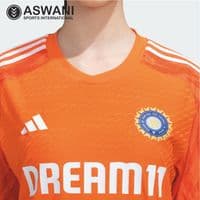 adidas India Cricket Training Jersey, Womens Player Edition 2023-2024, Orange