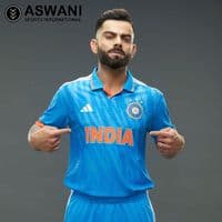 adidas India Cricket Training Jersey, Womens Player Edition Shirt 2023-2024, Light Blue