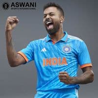 adidas India Cricket Training Jersey, Womens Player Edition Shirt 2023-2024, Light Blue