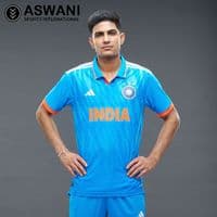 adidas India Cricket Training Jersey, Womens Player Edition Shirt 2023-2024, Light Blue