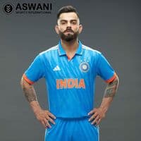 adidas India Cricket Training Jersey, Womens Player Edition Shirt 2023-2024, Light Blue