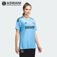 adidas India Cricket Training Jersey, Womens Player Edition Shirt 2023-2024, Light Blue