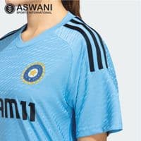 adidas India Cricket Training Jersey, Womens Player Edition Shirt 2023-2024, Light Blue
