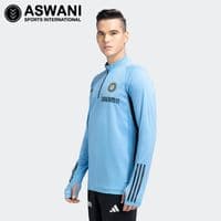 adidas India Cricket Training Track Top, Player Edition 2023-2024, Blue