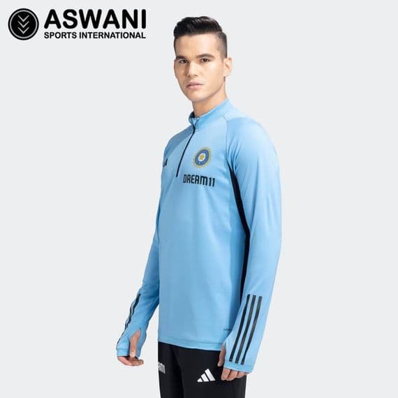 adidas India Cricket Training Track Top Player Edition 2023-2024 Blue