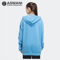 adidas India Cricket Travel Hoodie, Womens Full Zip Player Edition 2024, Blue