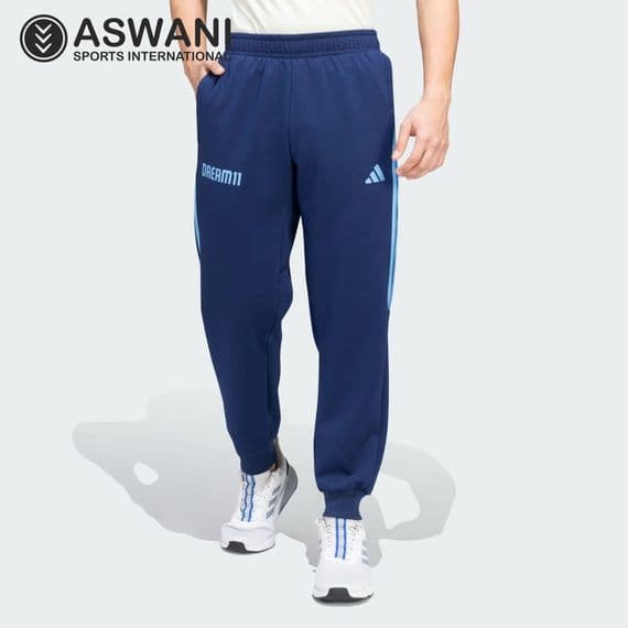 adidas India Cricket Travel Pants, Mens Player Edition 2025, Blue