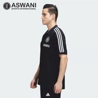 adidas India Cricket Travel Polo, Player Edition Shirt 2023-2024, Black