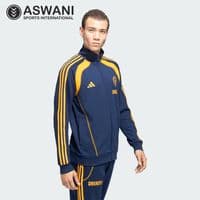 adidas India Cricket Travel Upper/Full Zip Jacket, Mens Player Edition 2025, Navy/Orange