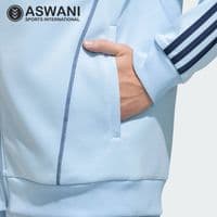 adidas India Cricket Travel Upper/Full Zip Jacket, Mens Player Edition 2026, Glow Blue