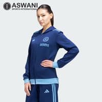 adidas India Cricket Travel Upper/Hooded Jacket, Womens Player Edition 2025, Blue