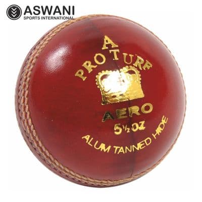Aero Sports Pro Turf Cricket Ball, Red