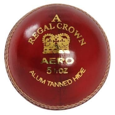Aero Sports Regal Crown Cricket Ball, Red