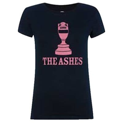 Ashes Urn Womens T-Shirt - Navy/Pink