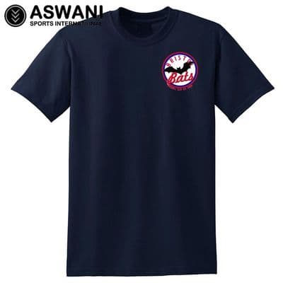 Bristol Bats Baseball Club Cotton T-Shirt - Navy