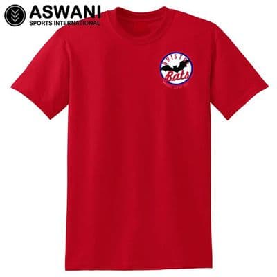 Bristol Bats Baseball Club Cotton T-Shirt - Red