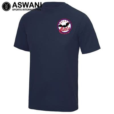 Bristol Bats Baseball Club Technical T-Shirt - Navy