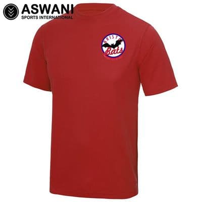 Bristol Bats Baseball Club Technical T-Shirt - Red