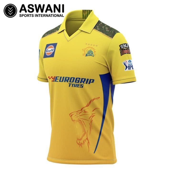 Chennai Super Kings Match Jersey CSK Kids Player Edition Shirt Tata IPL ...