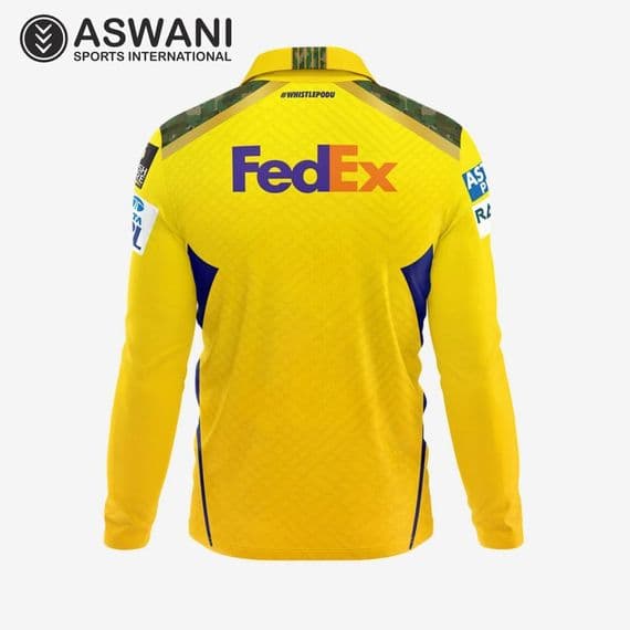 Chennai Super Kings Match Jersey CSK Mens Player Edition Shirt Long ...