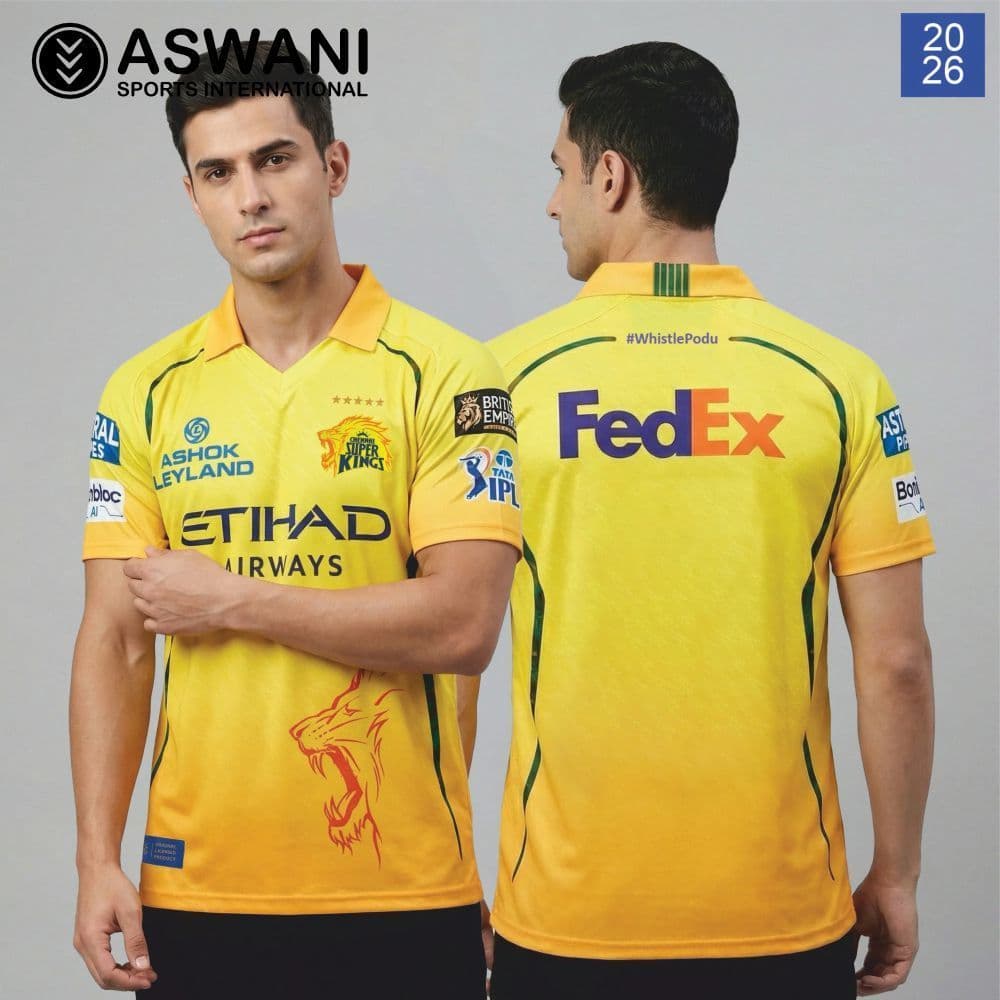 Chennai Super Kings Match Jersey CSK Mens Player Edition Shirt Tata IPL ...