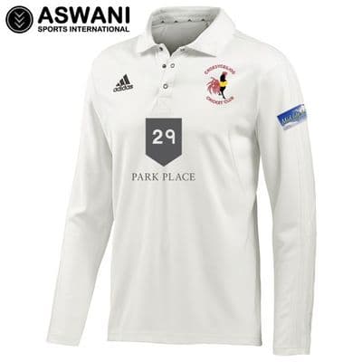 Croesyceiliog Cricket Club Adidas Long Sleeve Playing Shirt (Senior)