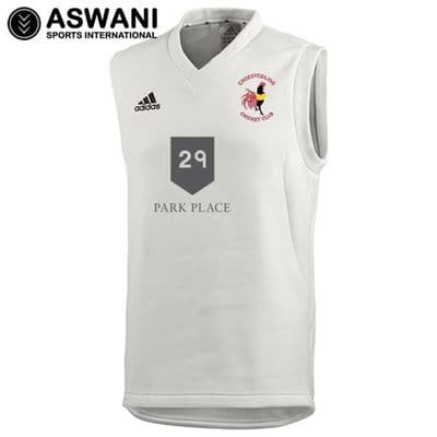 Croesyceiliog Cricket Club Adidas Sleeveless Playing Sweater (Senior)