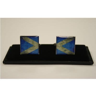 Cufflinks - Distressed Scotland Flag
