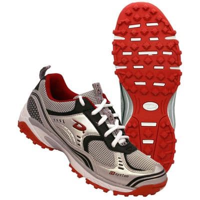 Dita Pro Kid Hockey Shoes (Silver/Red)