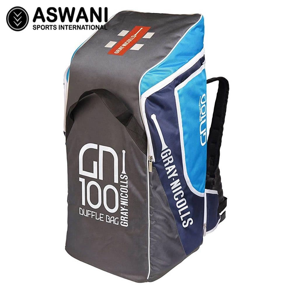 Gray Nicolls GN100 Cricket Duffle Kit Bag Blue/Grey