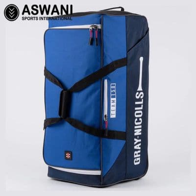Gray Nicolls Team 150 Cricket Wheelie Kit Bag, Royal/Navy