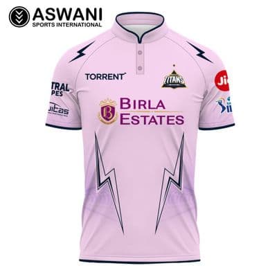 Gujarat Titans Match Jersey, GT Kids Player Edition Shirt Lavender, Tata IPL 2026