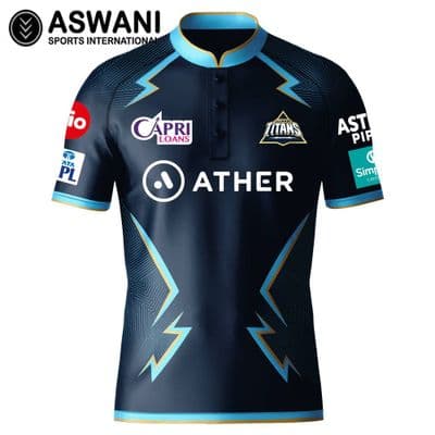 Gujarat Titans Match Jersey, GT Kids Player Edition Shirt, Tata IPL 2022