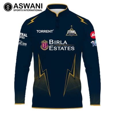 Gujarat Titans Match Jersey, GT Mens Player Edition Shirt Long Sleeve, Tata IPL 2026