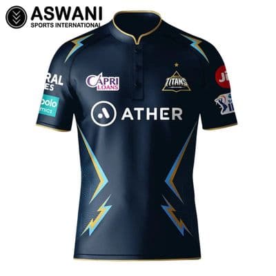 Gujarat Titans Match Jersey, GT Mens Player Edition Shirt, Tata IPL 2023