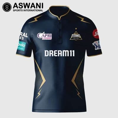 Gujarat Titans Match Jersey, GT Mens Player Edition Shirt, Tata IPL 2024