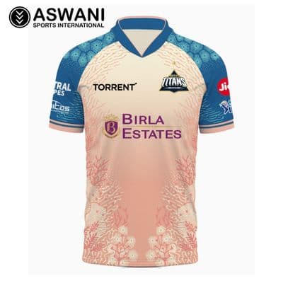 Gujarat Titans Training Jersey, GT Mens Player Edition Shirt Coral, Tata IPL 2026