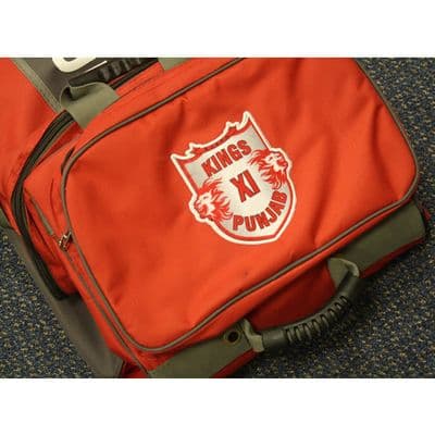 Kings XI Punjab KXIP Official Player Issue IPL Wheelie Kit Bag