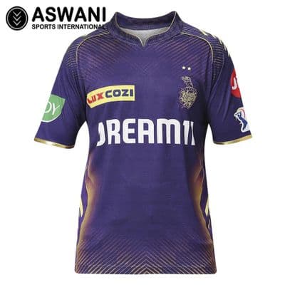 Kolkata Knight Riders Match Jersey, KKR Kids Player Edition Shirt, Tata IPL 2024