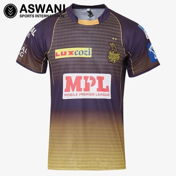 Kolkata Knight Riders Match Jersey, KKR Replica Edition Shirt, Dream11 IPL 2020