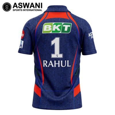 Lucknow Super Giants Match Jersey, LSG Mens RAHUL Player Edition Shirt, Tata IPL 2024