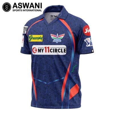 Lucknow Super Giants Match Jersey, LSG Replica Edition Shirt, Tata IPL 2023