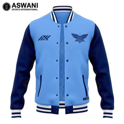 Lucknow Super Giants Varsity Jacket, LSG Player Edition, Tata IPL 2024