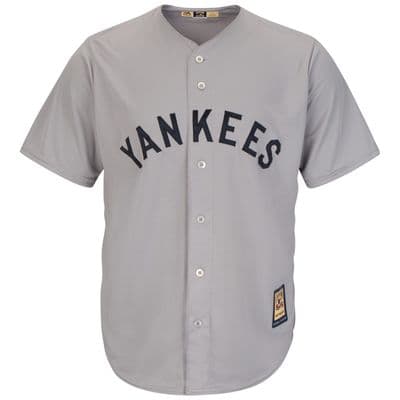 Majestic MLB New York Yankees Cooperstown Road Baseball Jersey