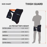 Moonwalkr 2.0 Cricket Thigh Guard, Navy Adult