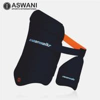 Moonwalkr 2.0 Cricket Thigh Guard, Navy Adult