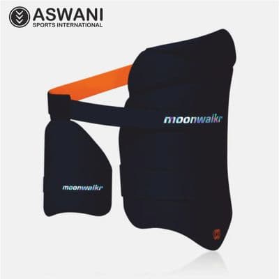 Moonwalkr 2.0 Cricket Thigh Guard, Navy Adult