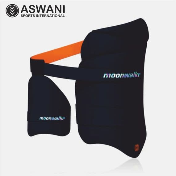 Moonwalkr 2.0 Cricket Thigh Guard, Navy Youths