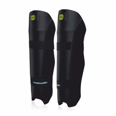 Moonwalkr Cricket Wicket Keeping Shin Pads, Black