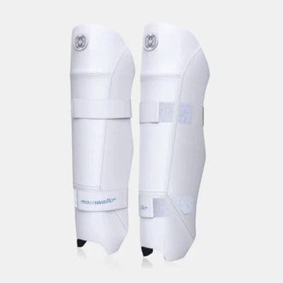 Moonwalkr Cricket Wicket Keeping Shin Pads, White